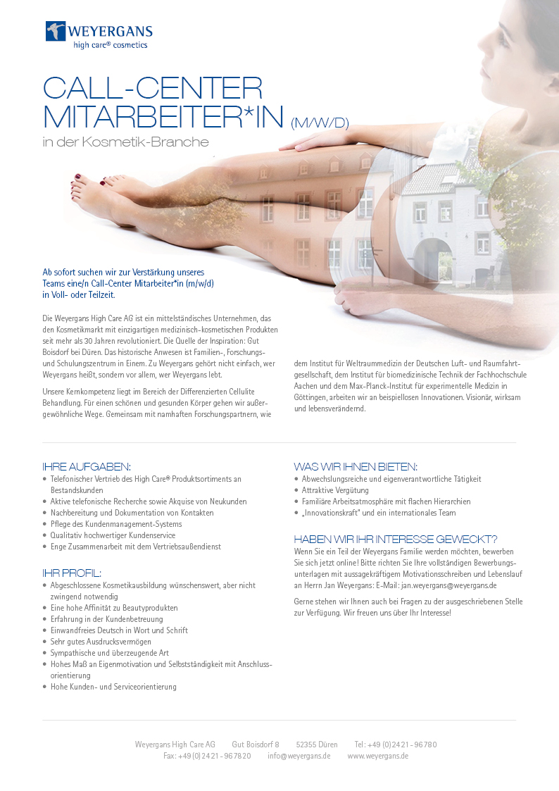 Call-Center Mitarbeiter*in